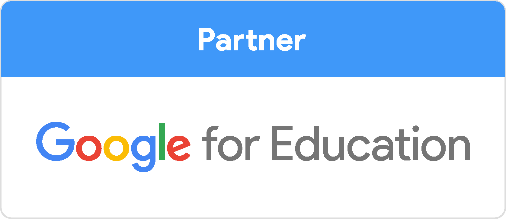 Google for education Partner badge