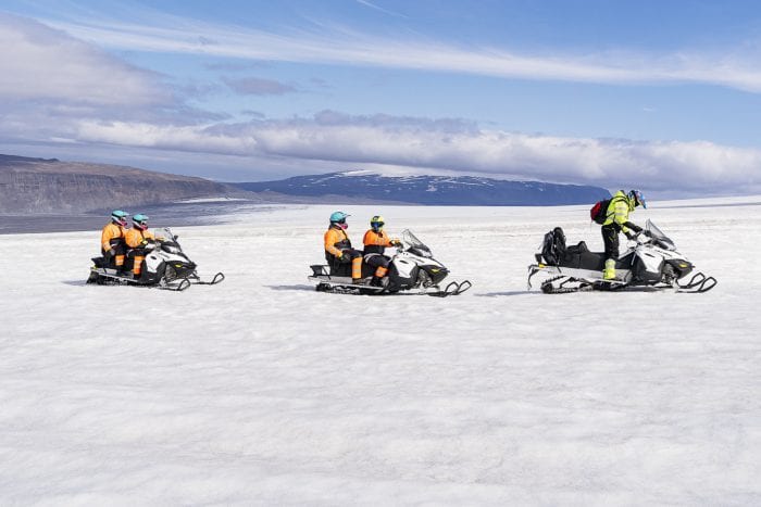 Snowmobiling in Iceland