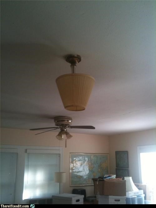 ceiling lampshade light bulb not where that goes recycling-is-good-right - 3590617856