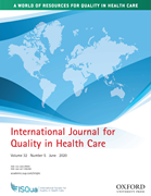 Cover image of current issue from International Journal for Quality in Health Care