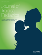 Cover image of current issue from Journal of Tropical Pediatrics