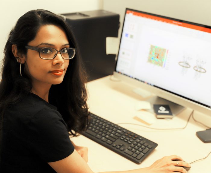 Nandhini Rajagopal in her lab